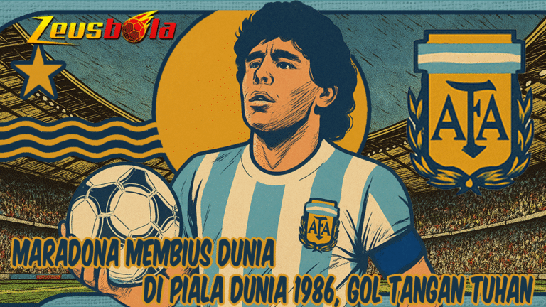 Dari Tangan Tuhan ke Gol Abad Ini Maradona Membius Dunia di Piala Dunia 1986