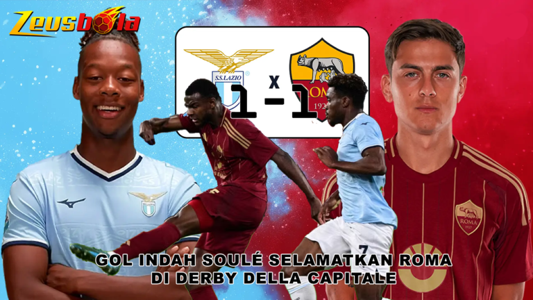 Gol Indah Soulé Selamatkan Roma di Derby della Capitale