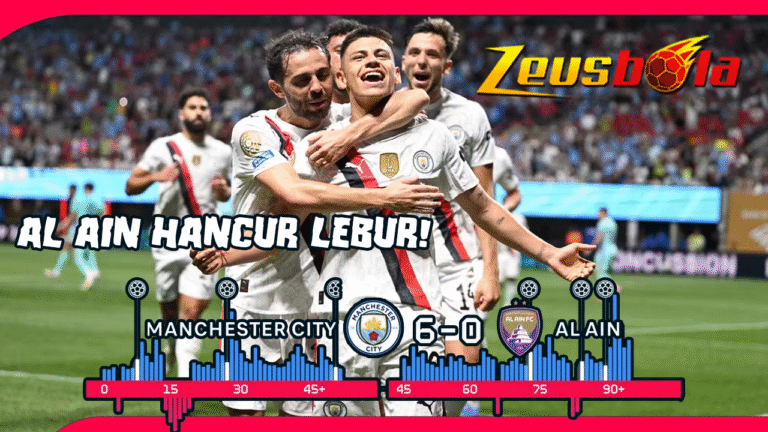Al Ain Hancur Lebur Manchester City Hajar 6 Gol Tanpa Balas, Tiket Fase Gugur di Tangan