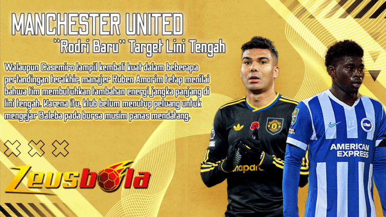 Manchester United Siapkan Rodri Baru Target Lini Tengah yang Bisa Mengubah Wajah Old Trafford