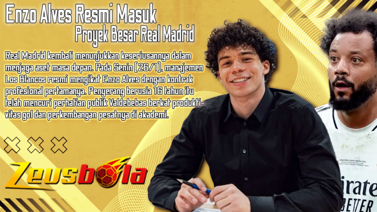 Bukan Sekadar Anak Marcelo, Enzo Alves Resmi Masuk Proyek Besar Real Madrid